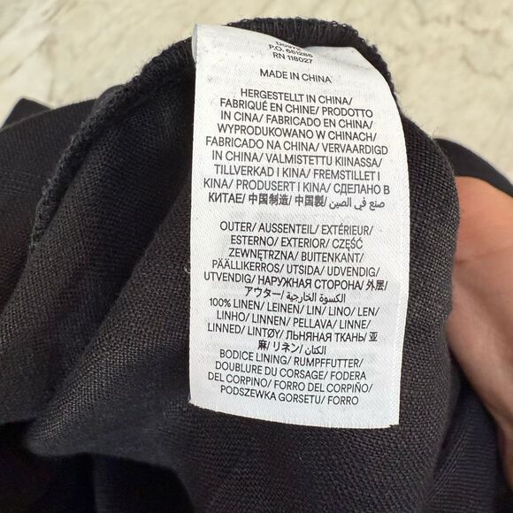 Boden Carla 100% Linen Jumpsuit size 14T black - Picture 8 of 13